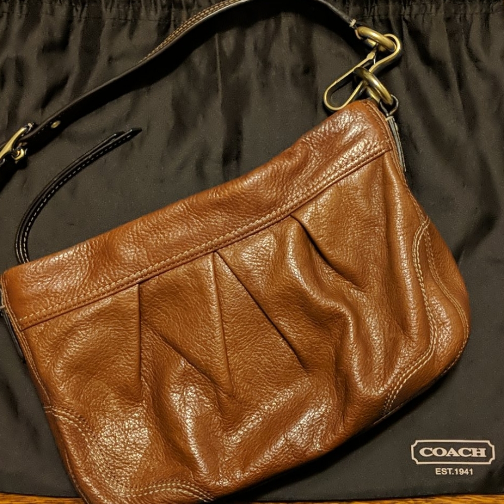 Leather Coach Hobo VGUC